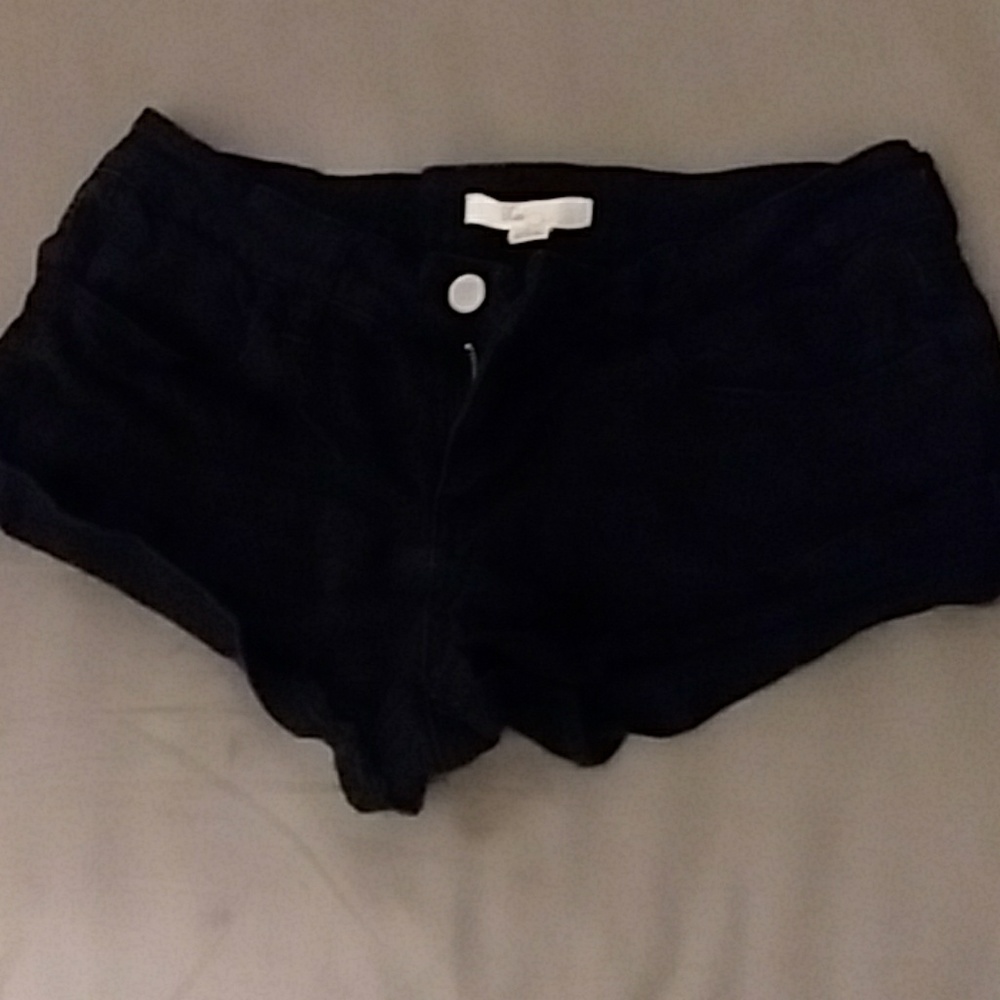 Black Jean shorts
